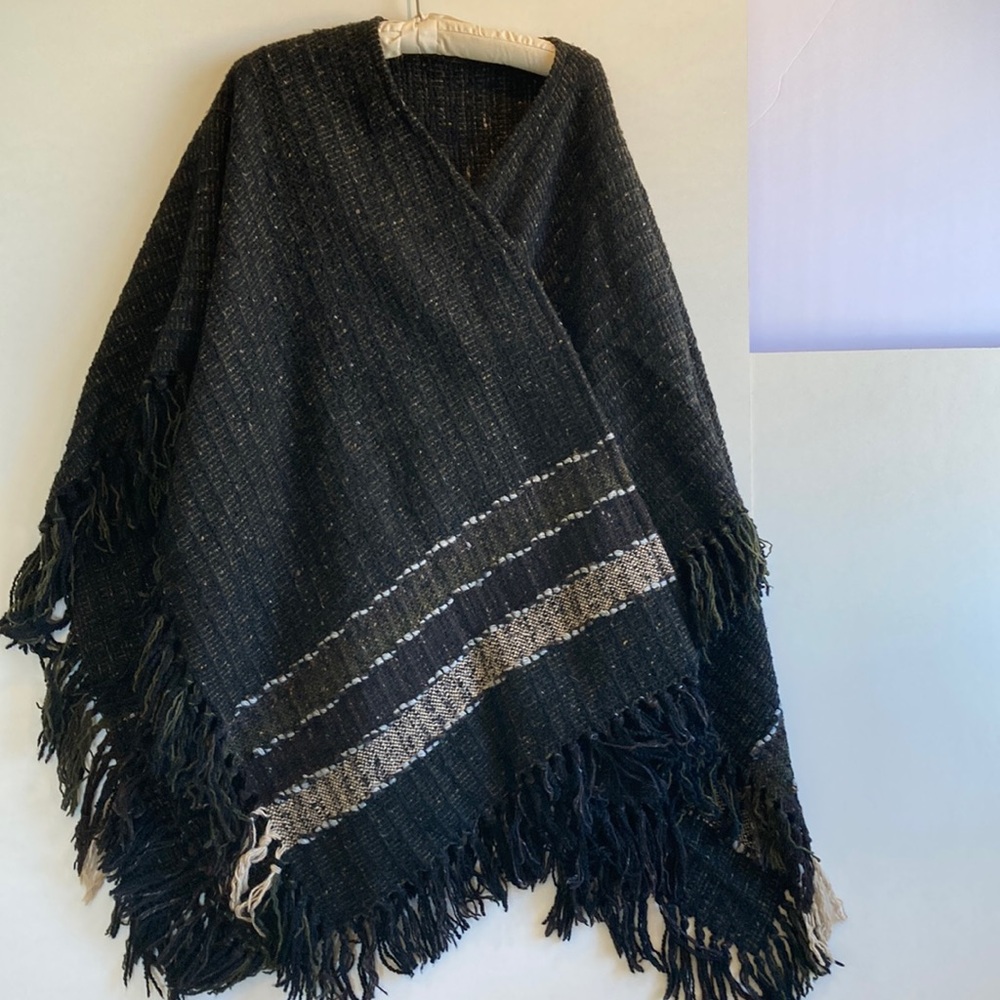 Hand Knit Irish Shawl